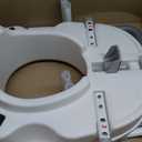 WeHwupe Raised Toilet Seat with Handles for Elderly - Toilet Seat Risers for Seniors with Adjustable Padded Arms - Elevated Toilet Safety Seat for Standard or Elongated Commode