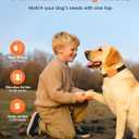 Shock Collar for Dogs, IP67 Waterproof Dog Training Collar with Remote Control, 3 Modes: Beep, Vibration, Safe Static, Rechargeable Adjustable for 15-110lbs Medium Large Dogs