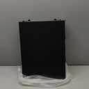 Folding Picnic Table with Storage Net, Matte Black Aluminum Folding Table 35" x 16", Adjustable Height Max 27.5", Lightweight Portable for Camping Travel Grill Indoor