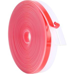 ToLanbbt Weather Stripping Silicone Door Seal Strip 1 in x 20 ft Door Draft Stopper Self Adhesive Door Draft Tape, Side & Bottom Gaps Insulation Strip for Glass Shower Door Sliding Door Window, Clear