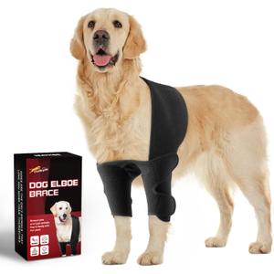 Dog Elbow Brace for Shoulder and Front Leg, Hot/Cold Compress for Arthritis, Dysplasia, Hygroma, Calluses, Helps Wound Healing, Prevents Licking and Biting(XXL) 