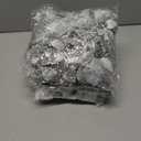 4 x SolarStar 12 PCS Siver Glitter Poinsettias Artificial Christmas Flowers, 5.5 inches, with Clips for Christmas Tree Decoration, Home, Wedding, Party, Wreath Decoration Xmas Tree Ornaments (Silver)