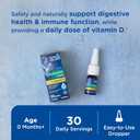 Mommy's Bliss Baby Probiotic Drops + Vitamin D, Supports Digestive Health and Immunity, 400IU Vitamin D for Healthy Bone Development, Newborns +, Flavorless, 0.34 Fl Oz (30 Servings)