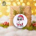 2 x 67 Funny Christmas Ornament  67 Meme Black Santa Says Six Seven Acrylic Ornament, Teen Slang Meme Xmas Tree Decor, Viral Gift for Gen Z Teen Boys Girls