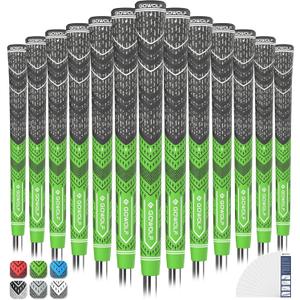Gowolf Golf Grip Cord Rubber Multi-compound Golf Driver Irons Club Choose 13 Grips with 15pcs Tapes Or Full Kit choose one
