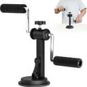 Arm Bike for Rehabilitation Exercise for The Elderly, Physical Therapy Equipment, Designed for Arm and Shoulder, Adjustable Resistance, Industrial Suction Cup Fixation, Black, Home Use