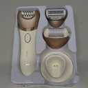 VOYOR Epilator for Women, 3 in 1 Epilator Hair Removal for Women, Epilators Hair Remover for Leg Arm with 30 Tweezers, Rechargeable & Cordless Electric Lady Shaver & Trimmer BM300 (Champagne Gold)