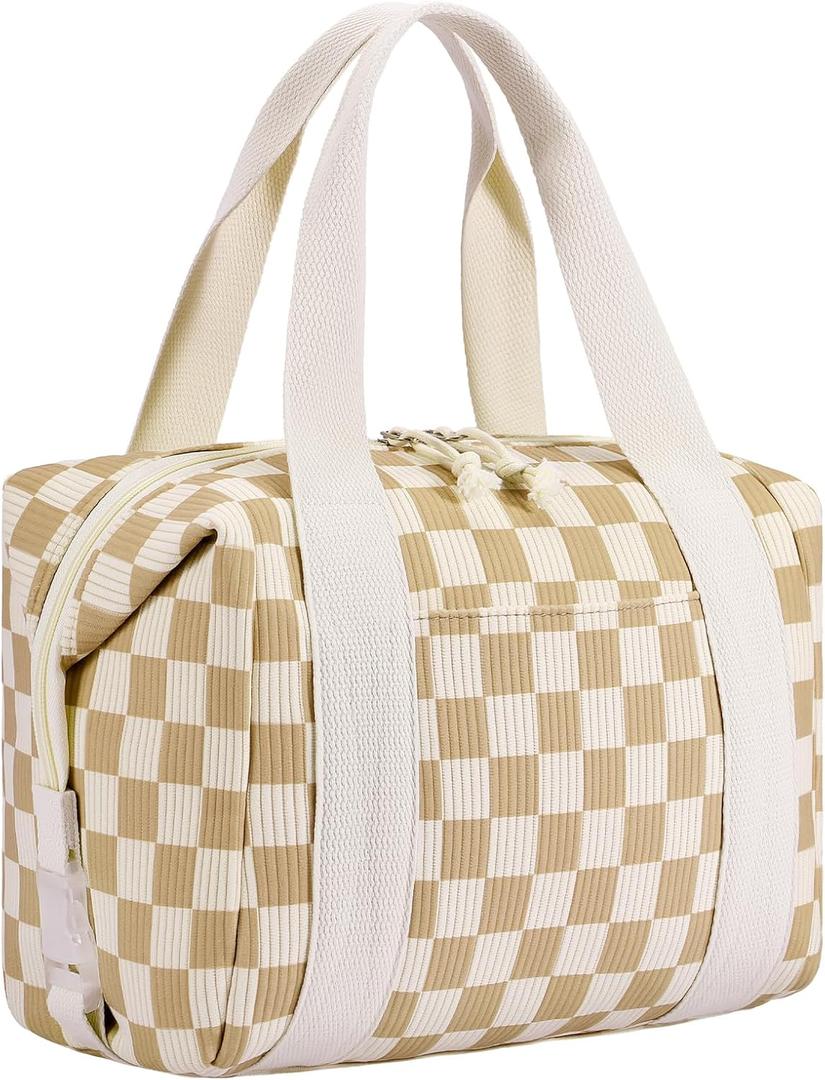 HowFly Lunch Box for Women Stylish Corduroy Insulated Lunch Bag for Men Adults Leakproof Reusable Lunchbox Large Capacity Lunch Boxes Cooler for Work, Travel, Picnic