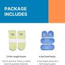 NatraCure Plantar Fasciitis Cold Therapy Socks with Compression Band - Cold Socks, Reusable Ice Socks For Feet, Ice Packs For Feet, Arch Pain, Heel Pain, Swelling - FBA708 CAT - (Size: Small/Medium)