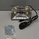 Heat Lamp for Chickens, Halogen Chicken Heat Lamp for Young Poultry, Safe Infrared Chicken Coop & Brooder Heater, Infinite Temperature Control, 50-250W, Even Heating, Adjustable Height, Gray (Grey)