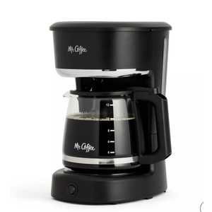 Mr. Coffee 12-Cup Switch Coffee Maker Black: Electric Drip Coffee Machine, 60 oz Capacity, Dishwasher-Safe Parts
