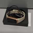 Fitness Tracker with 24/7 Heart Rate Blood Oxygen Sleep Monitor, 1.1" AMOLED Touch Screen Activity Tracker Smart Watches, IP68 Waterproof Step Counter Pedometer for Women Men (cream-coloured)