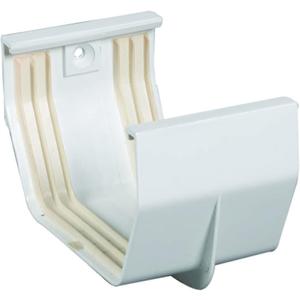 Amerimax T0505 Gutter Connector, Vinyl, White (No Size)