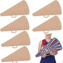 Gerrii 6 Pcs DIY Wooden Megaphone Cutout Craft, 18 Inch, Classic