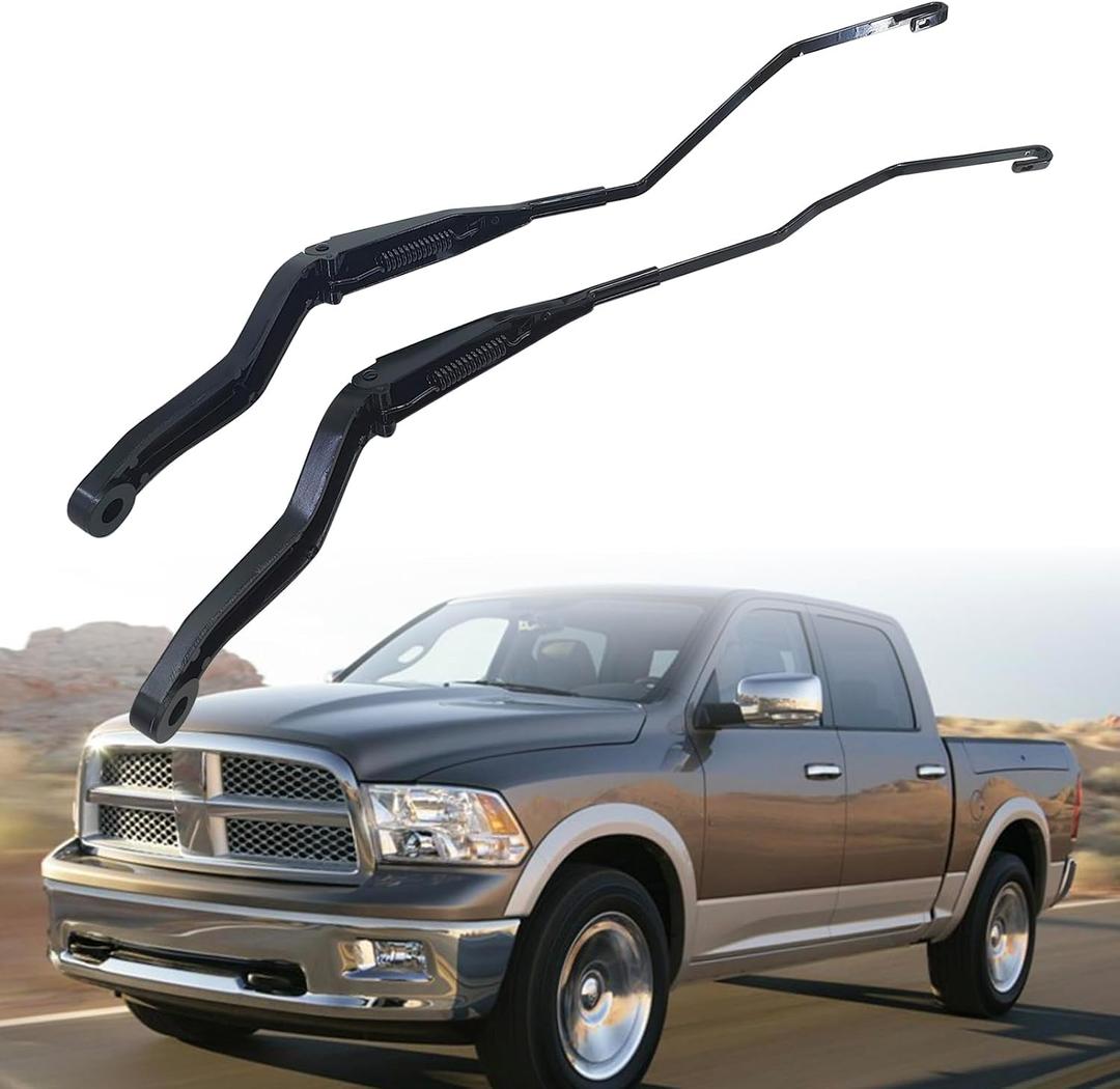 1 Pair 42765 Front Windshield Wiper Arm Kit For 2009-2016 Dodge Ram | Compatible with Dodge Ram 1500 2500 3500 4500 5500 Replacement 55277449AC55277450AB