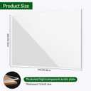 Lesnlok 4 Pack 18 x 24 Acrylic Sheets 1/8 Thick 3mm Clear Plexiglass Sheet,Use for Craft Projects,Signs,Sneeze Guard and More