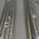 2 Pack Wrap Around Curtain Rod for Windows 28-56", Internal Splicing 1 Inch Diameter Disc, Adjustable Room Darkening Curtain Rod with Aluminum Finials and Brackets, Antique Bronze