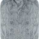 Hot Water Bottle with Cover, 2L Classic Rubber Hot Water Bag for Hand Feet Warmer Grey