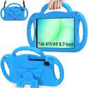 AVAWO Kids Case for Samsung Galaxy Tab A11 8.7 Inch 2026/A9 8.7 2023, with Strap, Shockproof Lightweight Handle Stand 2026 (SM-X130/X133/X135)/2023(SM-X110/X115/X117), Blue