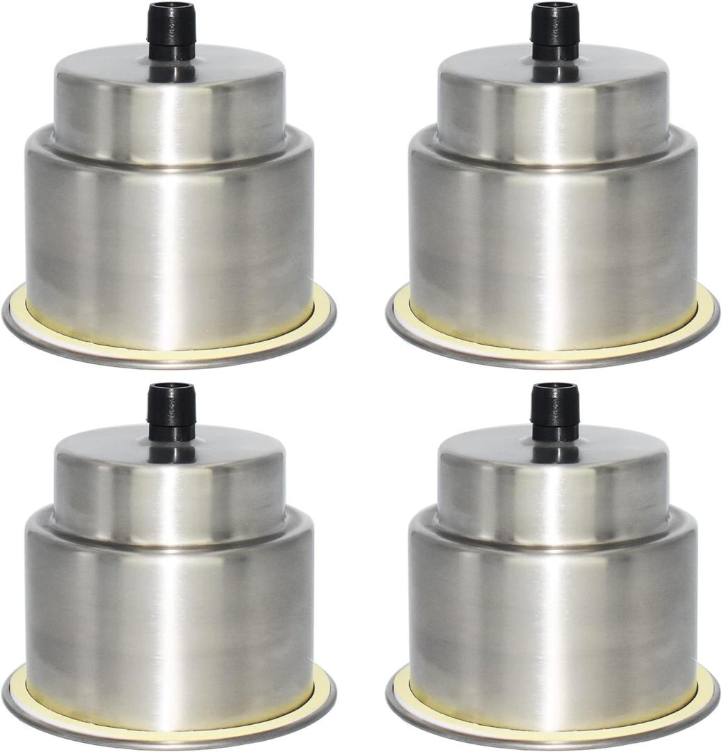 Yuanhe 4pcs Stainless Steel Cup Drink Holder with Drain for Marine Boat RV Camper