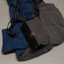 PETDSH Dog Coat Large, Built-in Harness Dog Jacket with Warm Fleece Lining, Waterproof Reflective Dogs Winter Coat, Pet Coats with Pocket and Trash Bags (Navy Blue, Large)