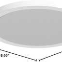 BLNAN LED Flush Mount Ceiling Light, 9 Inch 18W 3000K/4000K/5000K Hardwire Light Fixture, Ultra Thin Round White Lamp for Kitchen Porch Bedroom Hallway Stairwell Basement, Non-dimmable 2 Pack