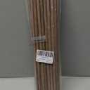 24 PCS Wooden Dowel Rods Natural Walnut Dowels Dried Unfinished Hardwood Sticks for DIY Woodworking Crafts and Building Model Material, 11.8 Inch