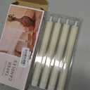 LED Flameless Taper Candles with Remote Timer,Ivory Battery Operated Flickering Window Candles,Pack of 4 Real Wax Warm Fire 3D-Wick Flameless Candlesticks,Home Wedding Decor '0.78 x 9.64'