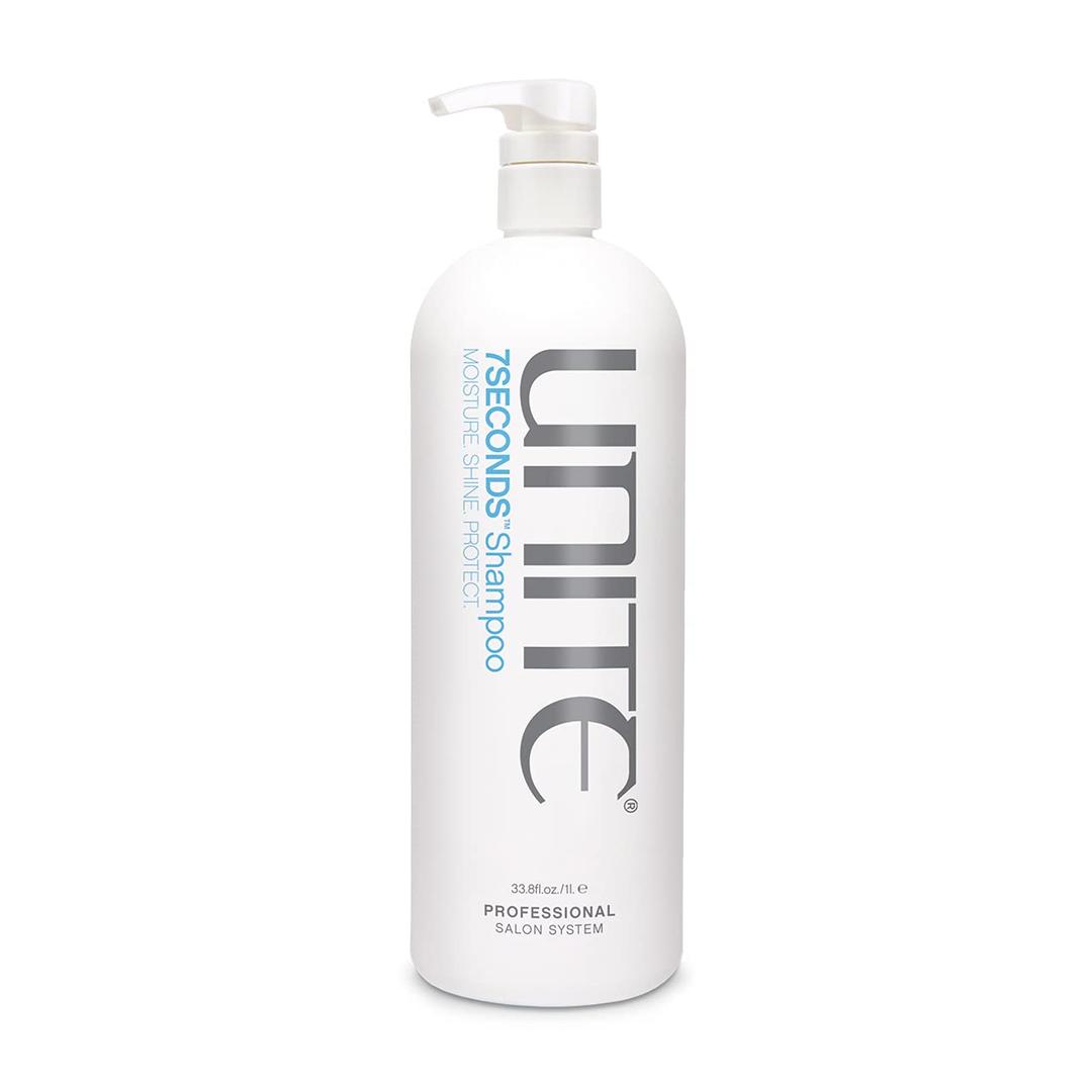 UNITE Hair 7SECONDS Shampoo Professional-Size Lightweight Daily Cleanser That Boosts Shine, Strengthens & Helps Protect Color Defends Against UV & Heat Damage For All Hair Types 32 Fl Oz
