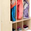 3-Section Coat Locker with Bench & Cubby Storage, Backpack Organizer, Coat Cubbies Storage for Kids & Toddlers, Ideal for Home, School, Daycare