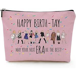 Singer Cosmetic Makeup Bag Music Album Lovers Gift Singer Concert Zipper Pouch Bag Singer Tour Merchandise, Multicoloured-1