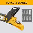 STEELITE Plexiglass Cutter Acrylic Cutting Knife and 13 Pcs Blade Set, Easy to Use Multi-Use Cutter with Cutting Blade
