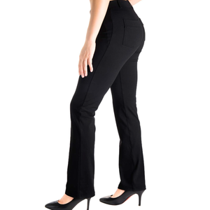 Yogipace,Belt Loops,Women's Petite/Regular/Tall Straight Leg Yoga Dress Pants 2XL