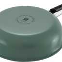 ZWILLING Pure 11-inch Stainless Steel Ceramic Nonstick Fry Pan, Green