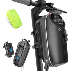 GXCROR Electric Scooter Bag 2L Large Capacity, Waterproof Front Hanging Storage Bag, Portable Handlebar Bag for Carrying Phone, Bottle, Charger Tools