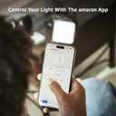 amaran Go Compatible with MagSafe Mini Phone Light,Rechargeable Portable Light Mirror Light LED Phone Light for Selfie,Makeup,Video Conference,TikTok (Blue)