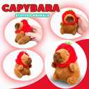 Kawaii Capybara Stuffed Animal, Kawaii Plush Toys Keychain, Mini Plushies for Girls, Boys and Babies, Capybara Stuffed Animals Plushie for Christmas Decorations, Valentine's Day Gifts