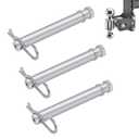 TS35010 Stainless Steel Trailer Hitch Pin and Clip for B&W 2" & 2.5" Receiver Trailer Hitches Tow & Stow Replacement Pins-3 Pack
