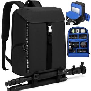Camera Backpack,Camera Bag for Photographer Professional DSLR/SLR Mirrorless Camera Cases,Fit 15.6 inch Laptop Compartment,Travel Photography Backpack