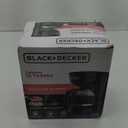BLACK+DECKER 12-Cup Coffee Maker with Easy On/Off Switch, Easy Pour, Non-Drip Carafe with Removable Filter Basket, Vortex Technology, Black