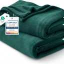 Bedsure GentleSoft Fleece Blanket Twin Size Emerald Green - 300GSM Lightweight Plush Fuzzy Cozy Soft Warm Blanket for Bed, Sofa, Couch, Travel, Camping, 60x80 inches