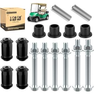 10L0L Golf Cart A Arm Bushing Sleeve Kit for EZGO RXV Gas & Electric 2008-up, Replace OEM 608086 601340 602085 601754 602415 600525