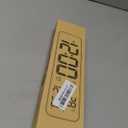 Digital Clock Large Display, Alarm Clock for Living Room Office Bedroom Decor, LED Corded Electric, Date Temp Display Wall Clock, Automatic Brightness Dimmer Smart Cool Modern Desk Accessories Black