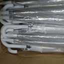 30 Pack Clear Umbrella Wedding, Auto Open Transparent Stick Umbrella with White J Hook Handle, Windproof Waterproof Large Canopy Umbrella for Bride Groom Photography Golf Outdoor Events