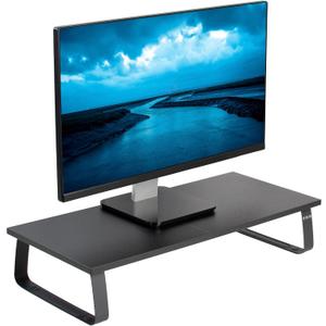 VIVO Monitor and Laptop Stand, 24 inch Desktop Riser, Black, STAND-V000D