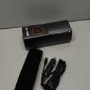 Tire Inflator Portable Air Compressor, 5X Faster Portable Air Pump for Car Tires with Powerful Battery, 180PSI Cordless Air Pump with Digital Pressure Gauge for Cars, Bike & Motorcycle Tires, Ball (Black)