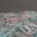 Baby Hangers for Closet Adjustable, Extendable & Stackable Kids Hangers, 11~14inch Non-Slip Plastic Kid Hangeres, Toddler Hangeres for Infant Baby Toddler Children Nursery Teen, Mix, Pack of 60