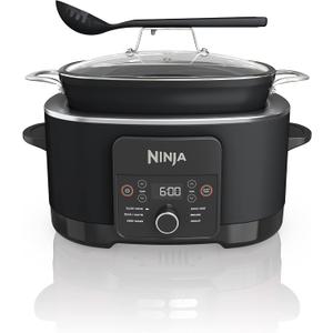 Ninja MC1010 Foodi PossibleCooker PLUS - Sous Vide & Proof 6-in-1 Multi-Cooker, with 8.5 Quarts, Slow Cooker, Dutch Oven & More, Glass Lid & Integrated Spoon, Nonstick, Oven Safe Pot to 500F, Black