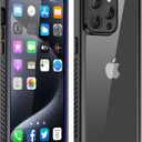 rumlick for iPhone 15 Pro Waterproof Case, Shockproof & Dustproof with Screen Protector for iPhone 15 Pro 6.1”-Purple