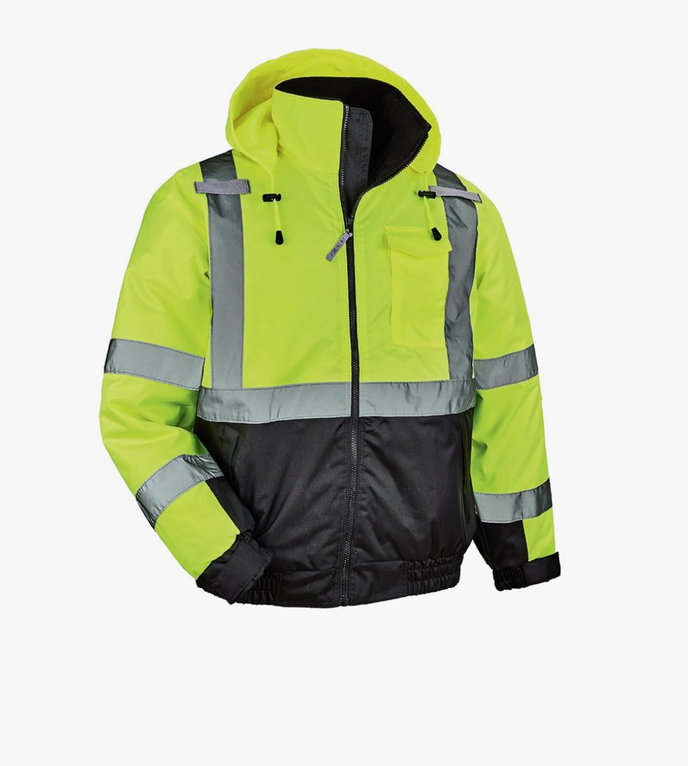 Ergodyne Hi Vis Bomber Safety Jacket, 2XL